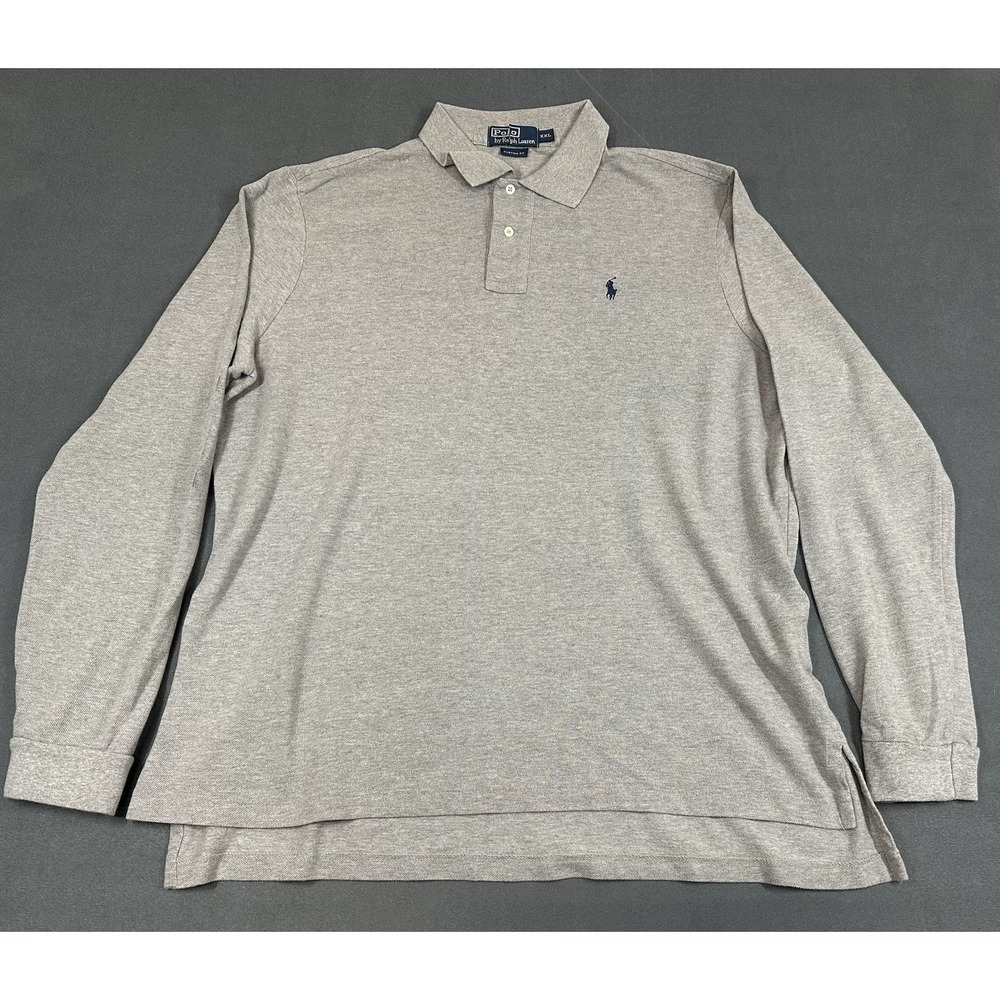 Vintage Polo Ralph Lauren Polo Shirt Mens Size XXL Long Sleeve Custom Fit